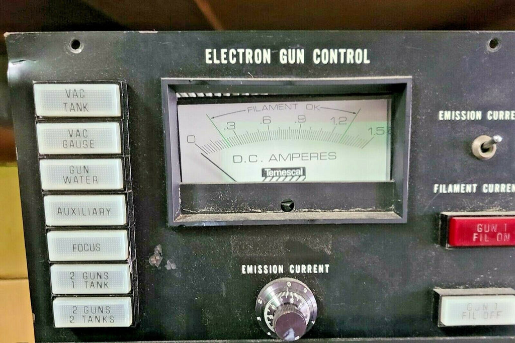 Airco Temescal CV-14 Electron Gun Control D.C. AMPERES