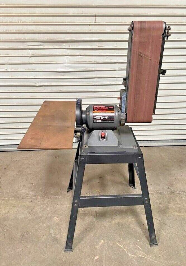 Craftsman 351.225950 6" x 48" Belt 9" Disc Grinder Sander 1 1/2 HP Wit