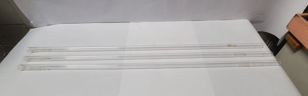 Lot of 3 Glass Flange Pipe Glass Tube 1 x 50