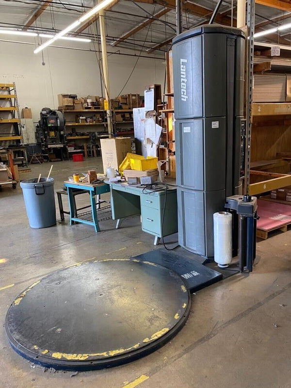 Lantech Q 250 Stretch Shrink Wrapper Shrinking Machine 60" Dia Turn Table