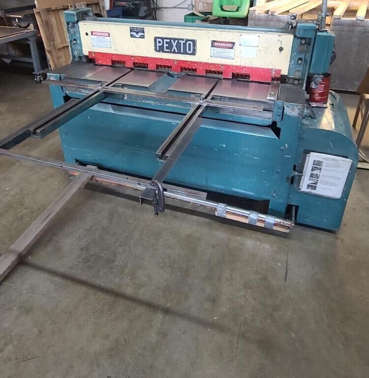 4′ Pexto Metal Shear Peck Stow Wilcox Model 12-U-4H Capacity 12 Gauge Local Pickup