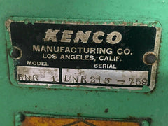 KENCO OBI Punch Press Single Phase Made in USA