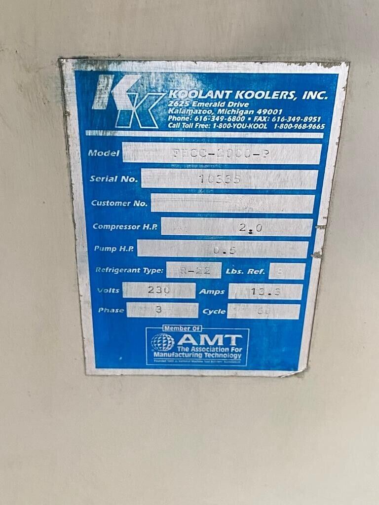 Koolant Koolers FHCC-2000 Portable Chiller 2 HP Motor