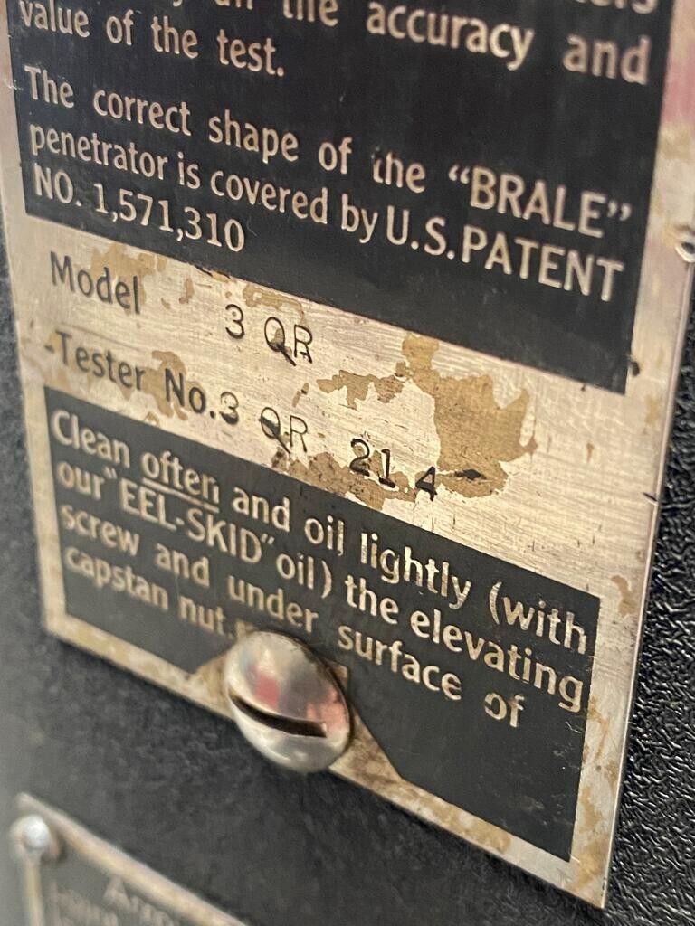 Rockwell Wilson Model 3QR Hardness Tester Machinist Testing Tool