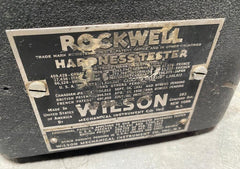 Rockwell Wilson Model 3QR Hardness Tester Machinist Testing Tool