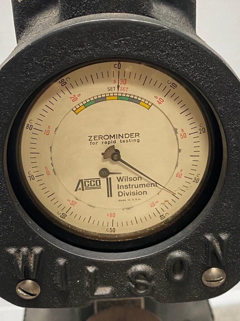 Rockwell Wilson Model 3QR Hardness Tester Machinist Testing Tool