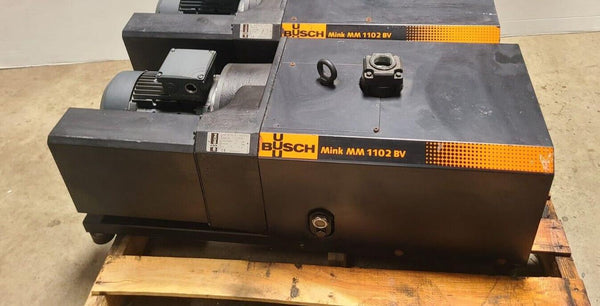 Busch MINK MM 1102 BV Vacuum Pump 79 CFM 37.5 Torr Needs Repair
