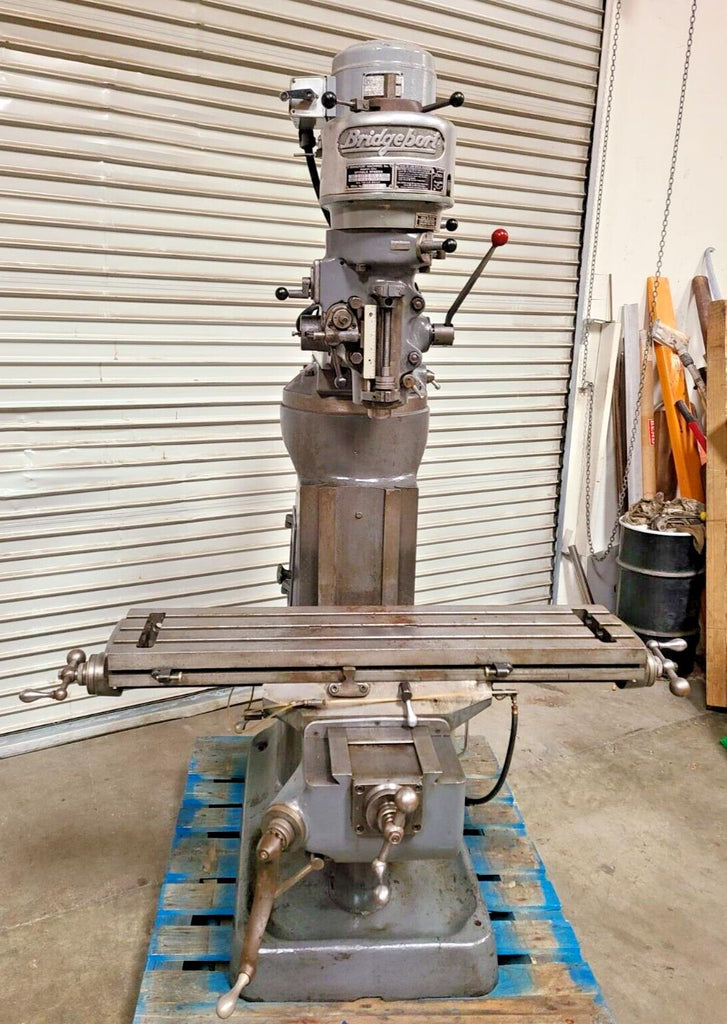 Bridgeport Vertical Mill Milling Machine 9x42 Table 1 HP Motor Local Pickup