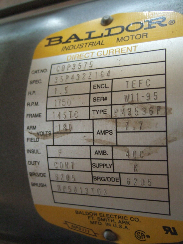 Baldor 1.5 HP Motor