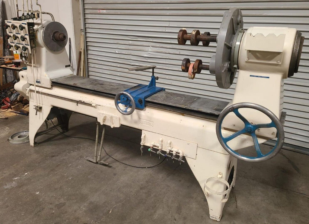 LITTON Model KA Glass Lathe 35” Swing 72” Centers 8” Bore Large Rare Machine Local Pickup