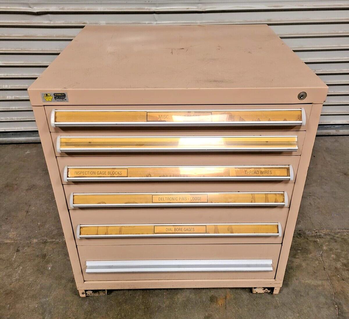 Stanley Vidmar 6 Drawers Cabinet Tool Box Storage 30 x 28 x 34