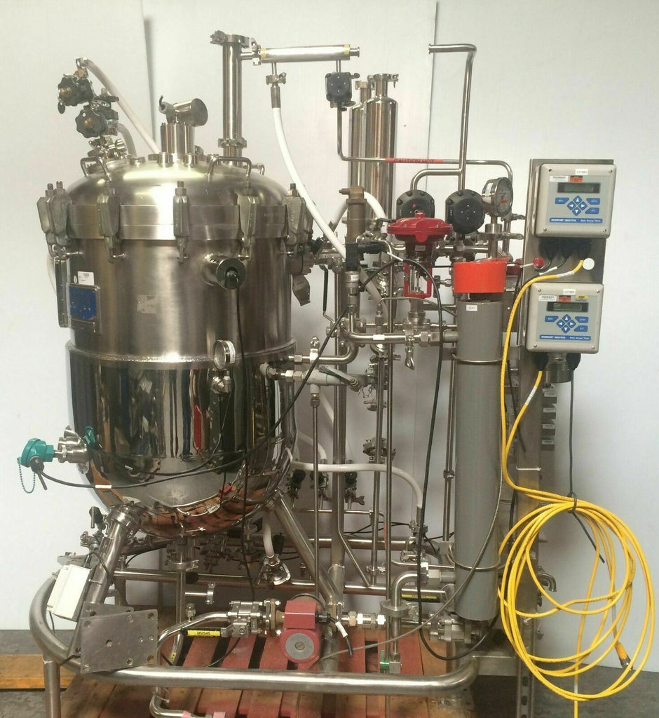 LSL BioLafitte 250 Liter Jacketed Bioreactor Stainless Steel Fermentation System Local Pickup