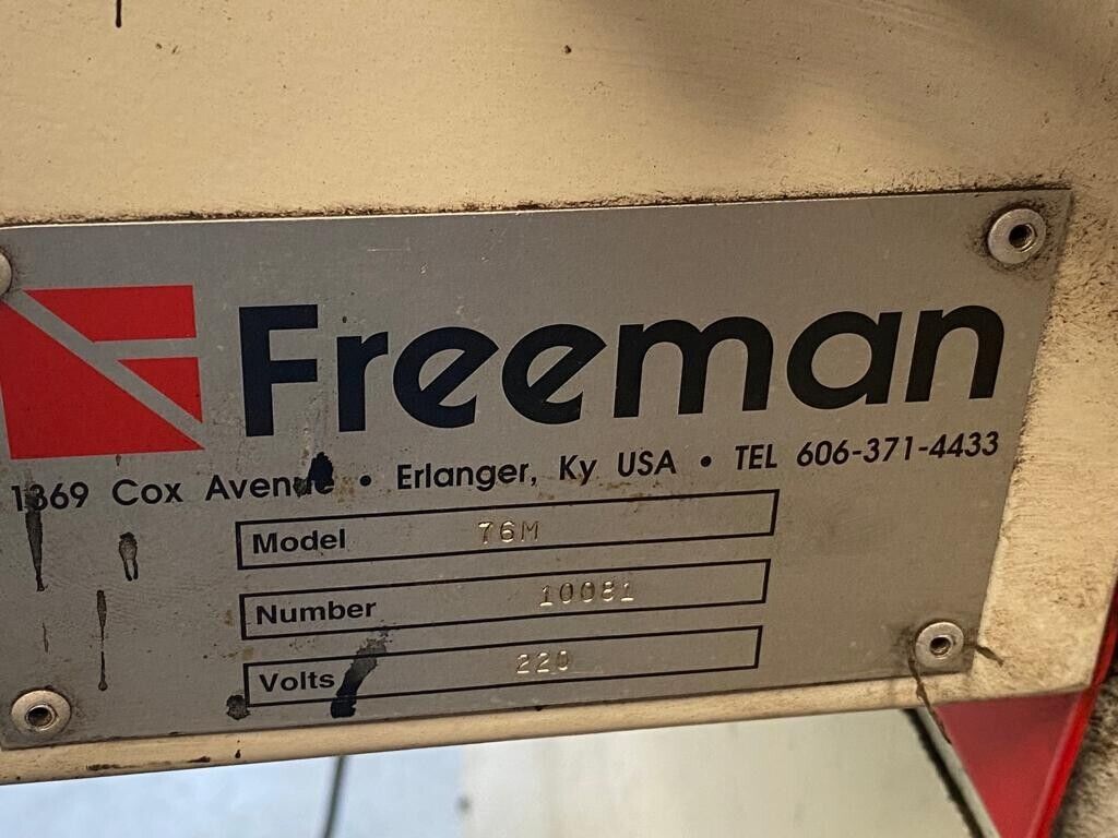 Freeman Herman Schwabe Die Cutting Clicker Press Model 76M Heated Plat
