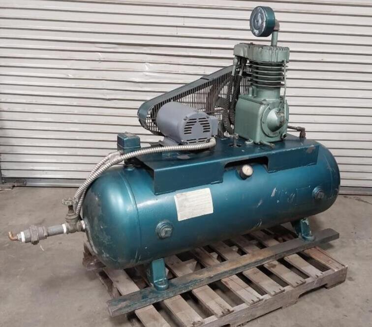 Kellogg American 5 HP Air Compressor Baldor Motor Pump Model 331TV