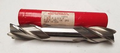 QUINCO TOOL PRODUCTS HSS Double End Mill DB-32 4 Flute New 1 x 1 x 1-7/8 x 6-3/8