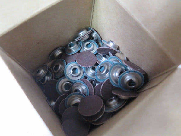 100 Pcs Standard Abrasives 3/4" 180 SOCATT AO 2 Ply Laminated Discs 522110 New