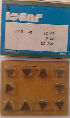 ISCAR TPGB 2-2 IC 70 P 20 Carbide Inserts 10 Pcs Lathe Turning New Mill Tools