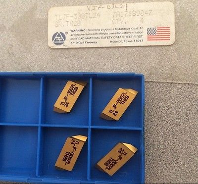 TGI TLJF 3007L24 TN28 Lathe Grooving Carbide Inserts 4 Pcs Tools New Gold