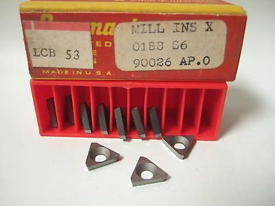 SANDVIK Coromant LCB 53 MILL INS X 0188 S6 90026 Lathe Mill Carbide 10 Inserts