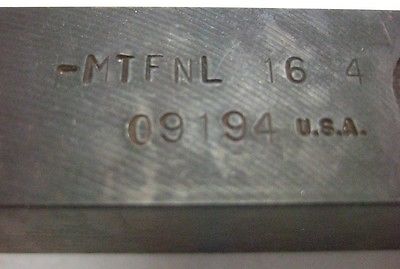 ISCAR MTFNL 16-4 Indexable Turning Grooving Cut Off Self Grip Tool Holder New