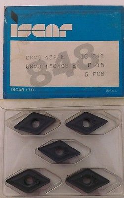 ISCAR DNMG 432 E IC 848 P 15 Carbide Inserts 5 Pcs Lathe Turning Mill Tools New