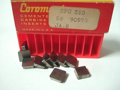 SANDVIK Coromant SPG 323 S6 90973 Lathe Carbide Inserts 10 Pcs New