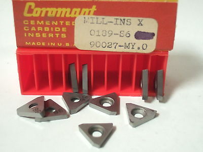 10 Pcs SANDVIK COROMANT Mill INS X 0189 S6 90027 Lathe Carbide Inserts Tools New
