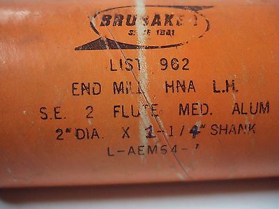 BRUBAKER HSS LH End Mill 2