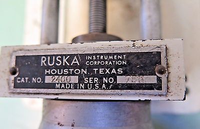Ruska Model 2400 Dead Weight Gage Tester 16,000 PSI