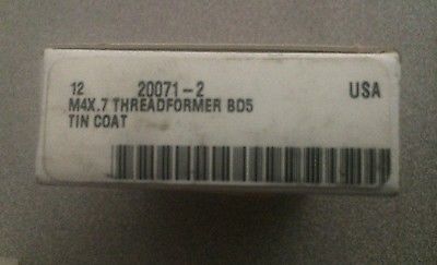 Reiff Nestor R&N ThreadFormer HSS Standard Bottom Tap 12 Pcs M4X.7 BD5 20071-2
