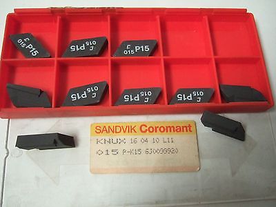 SANDVIK Coromant KNUX 1604 015 P-K15 Grooving Lathe Carbide Inserts 10 Pcs New