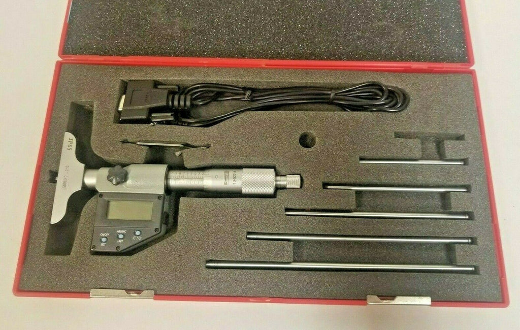 SPI 13-522-8 Electronic Depth Micrometer 0-6" 0.00005"