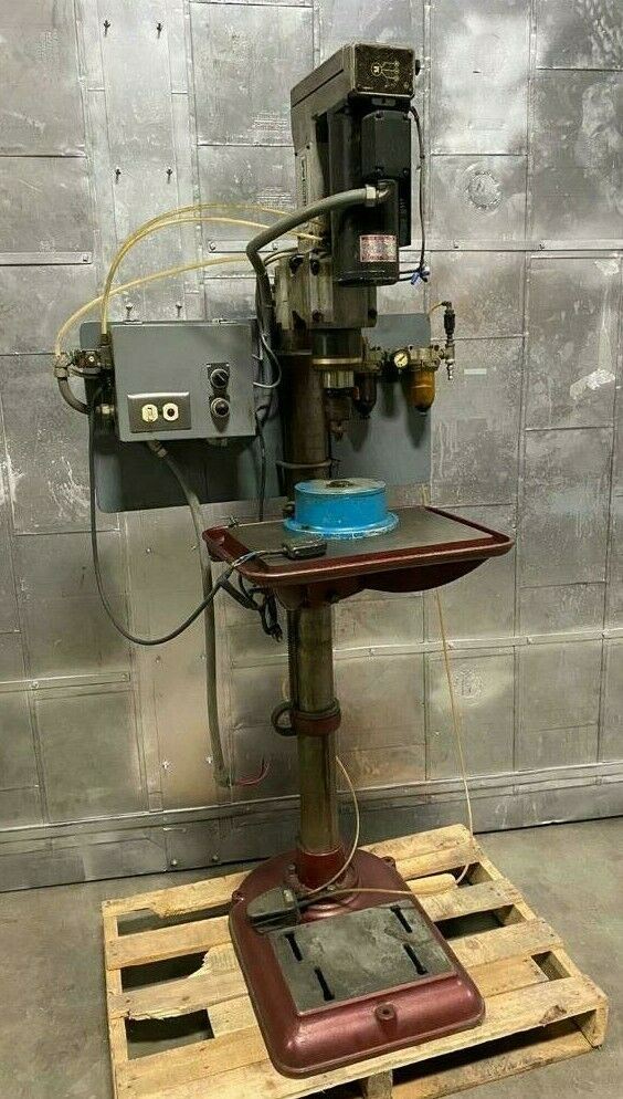 DRILLUNIT LS-KIT Type DULS-10 Drill Press Machine With 5C Collet Pneumatic Table