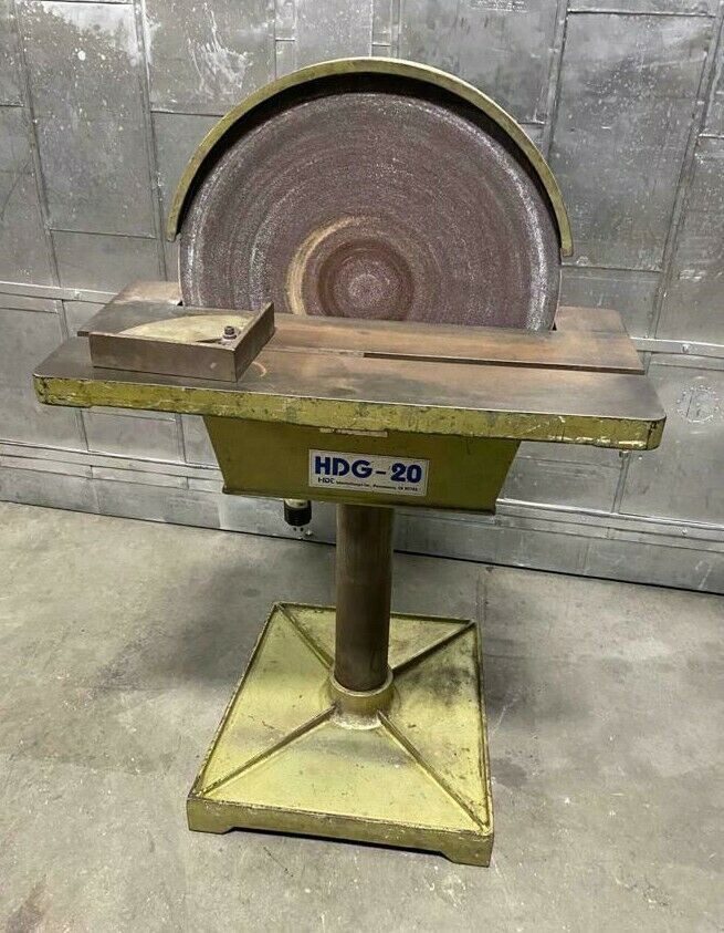 Heavy Duty 20″ Disc Sander Grinder Model HDG-20 Motor 3 Phase 220 Volts