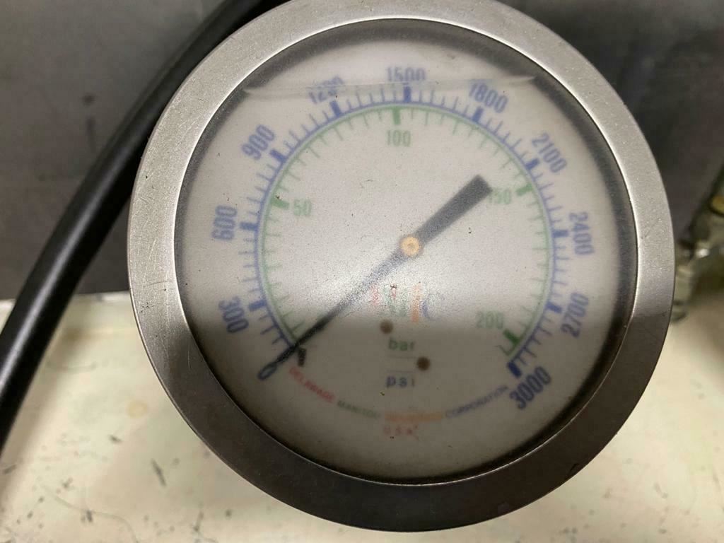 3,000 PSI Hydraulic Test Unit Dayton 5 Gallon Power Unit Tank 6Z151 Pump 5W031