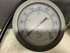 3,000 PSI Hydraulic Test Unit Dayton 5 Gallon Power Unit Tank 6Z151 Pump 5W031