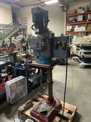 Drill press pneumatic power feed