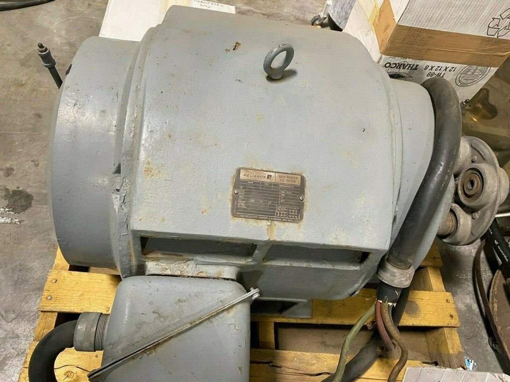 75 HP Electric AC Motor 1180 RPM Reliance 230/460 V 405TS Frame Duty Master