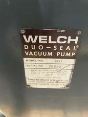 Welch Duo Seal Two Stage High Vacuum Pump Model 1397