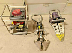 Complete Set Hurst Jaws of Life Rescue Hydraulic Unit Cutter Spreader NICE