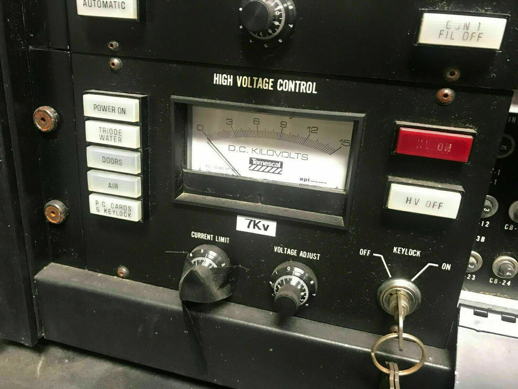 Airco Temescal CV-14 High Voltage Control D.C. AMPERES