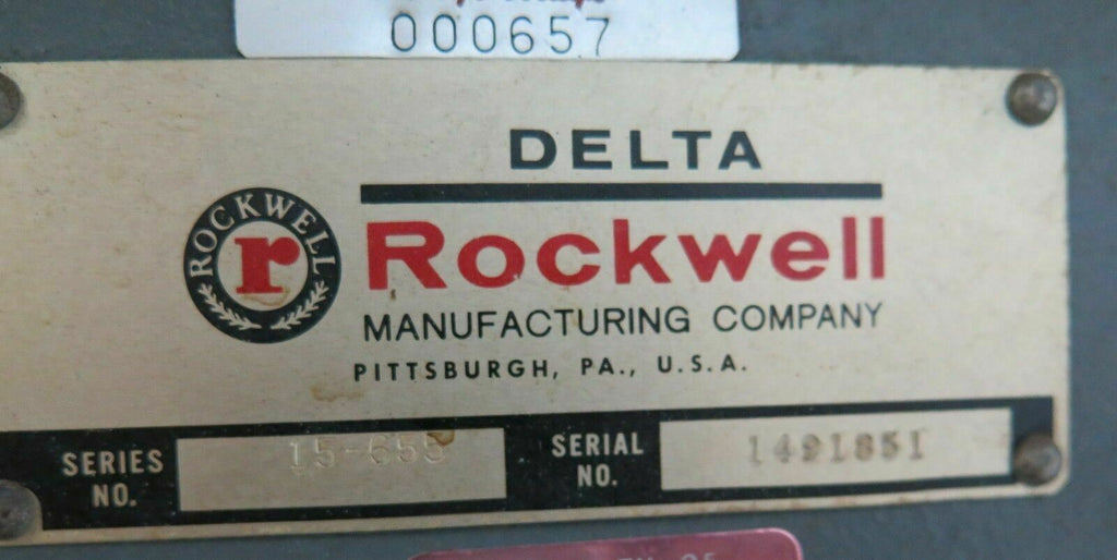 Rockwell Delta Series 15-655 Floor Drill Press Variable Speed USA Made