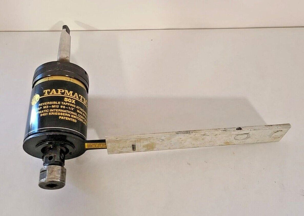 TAPMATIC 50X REVERSIBLE TAPPING ATTACHMENT CAP M3-M12 #6-1/2" 1500 MAX RPM