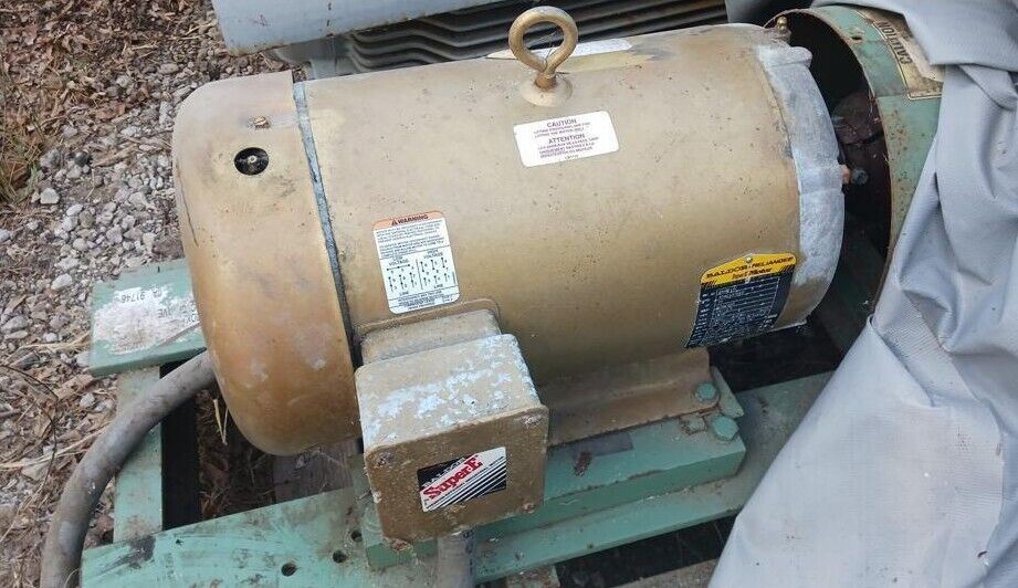 BALDOR Super-E Motor 10 HP Cat. No EM3714T Frame 215T 1770 RPM Made in USA