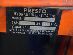 Presto M166 Manual Lift Stacker Truck 64
