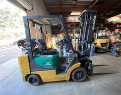 Komatsu FG25SHT-14 Forklift Side Shift LP GAS 5000 Lbs Warehouse Lift Truck FG25