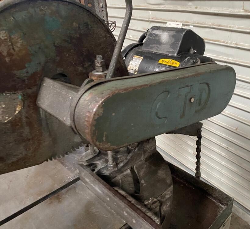 CTD M225 12″ CUT-OFF AND MITER Chop precision SAW 2 HP Baldor motor