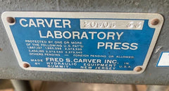 Carver Lab Laboratory Press Model K 20505 - 33