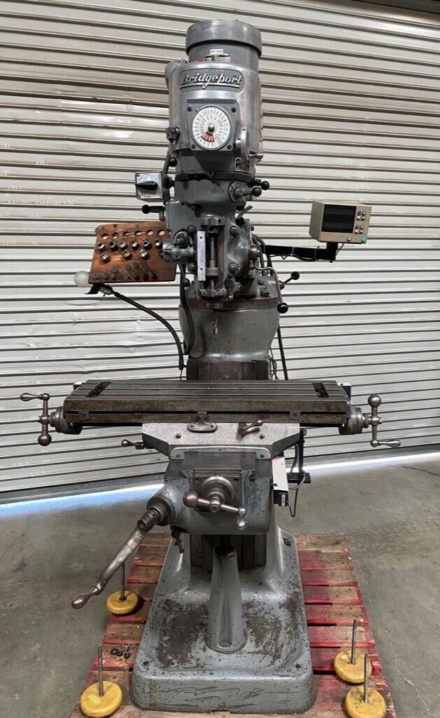 Bridgeport Vertical Mill Milling Machine 1-1/2 HP 9x32 Table Variable Speed