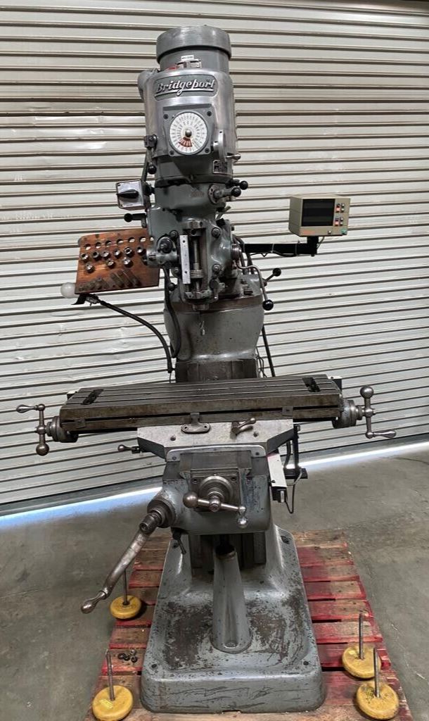 Bridgeport Vertical Mill Milling Machine 1-1/2 HP 9x32 Table Variable Speed